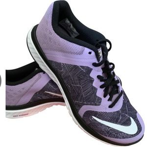 Nike Black and Purple Fs Lite Run 3 Sneakers